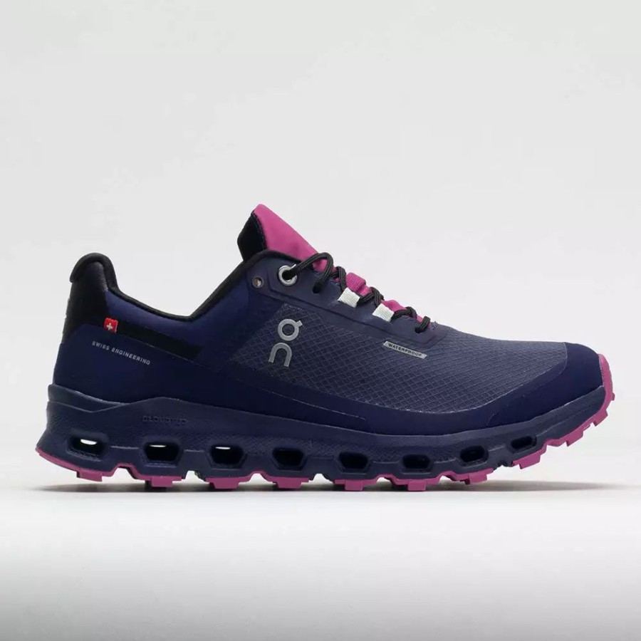 Trail Running Shoes * | On Running On Cloudvista Waterproof Women'S Flint/Acai