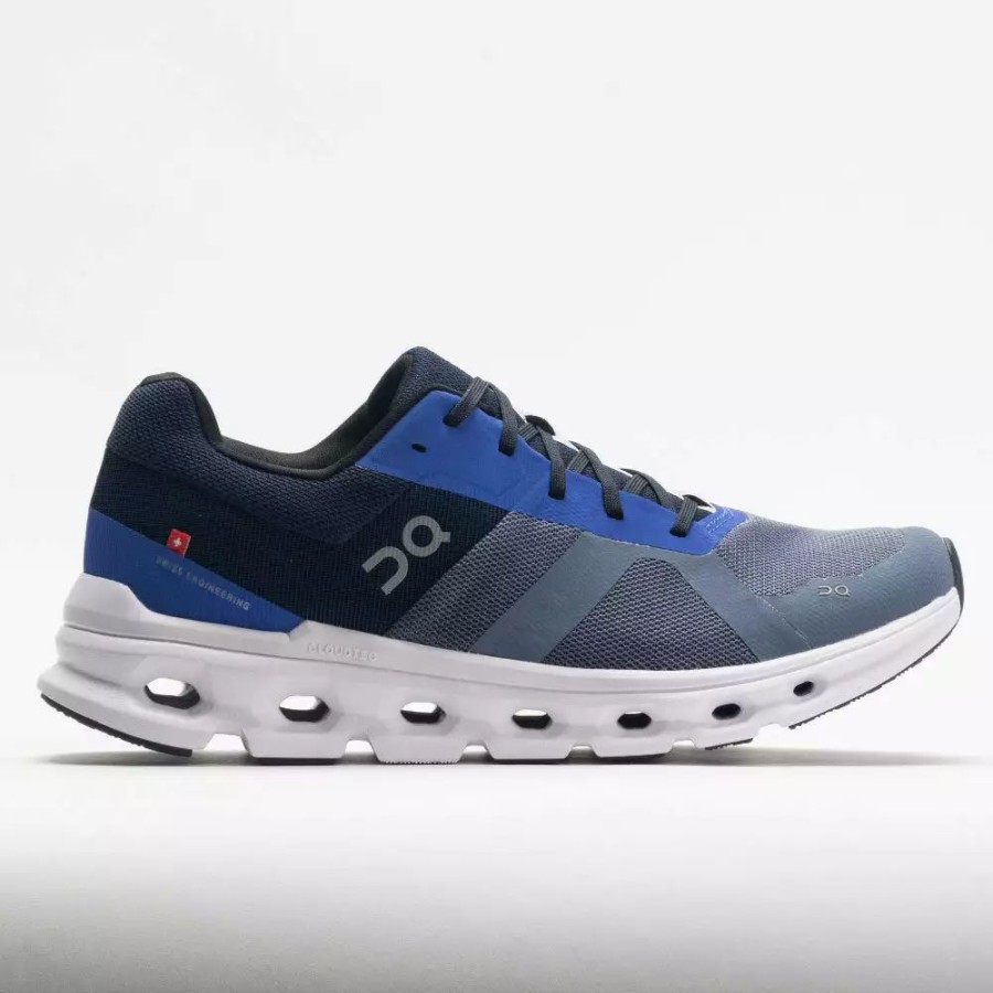 Running Shoes * | On Running On Cloudrunner Men'S Metal/Midnight