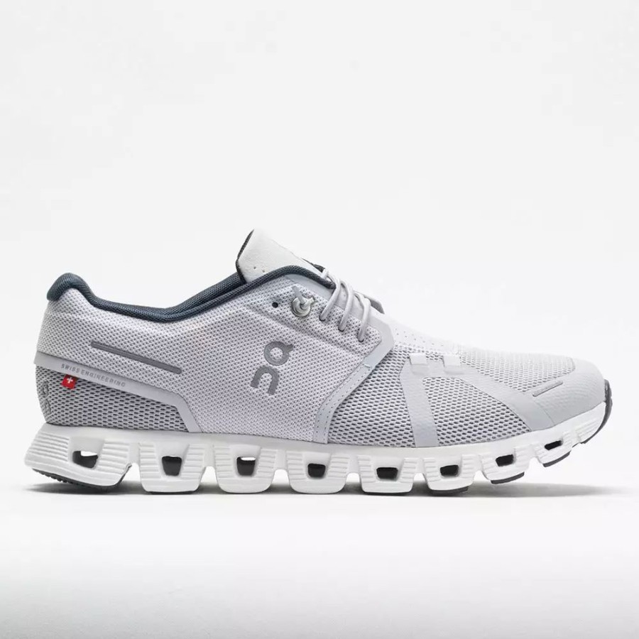 Running Shoes * | On Running On Cloud 5 Men'S Glacier/White