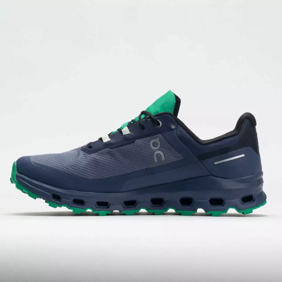 Trail Running Shoes * | On Running On Cloudvista Waterproof Men'S Metal/Denim