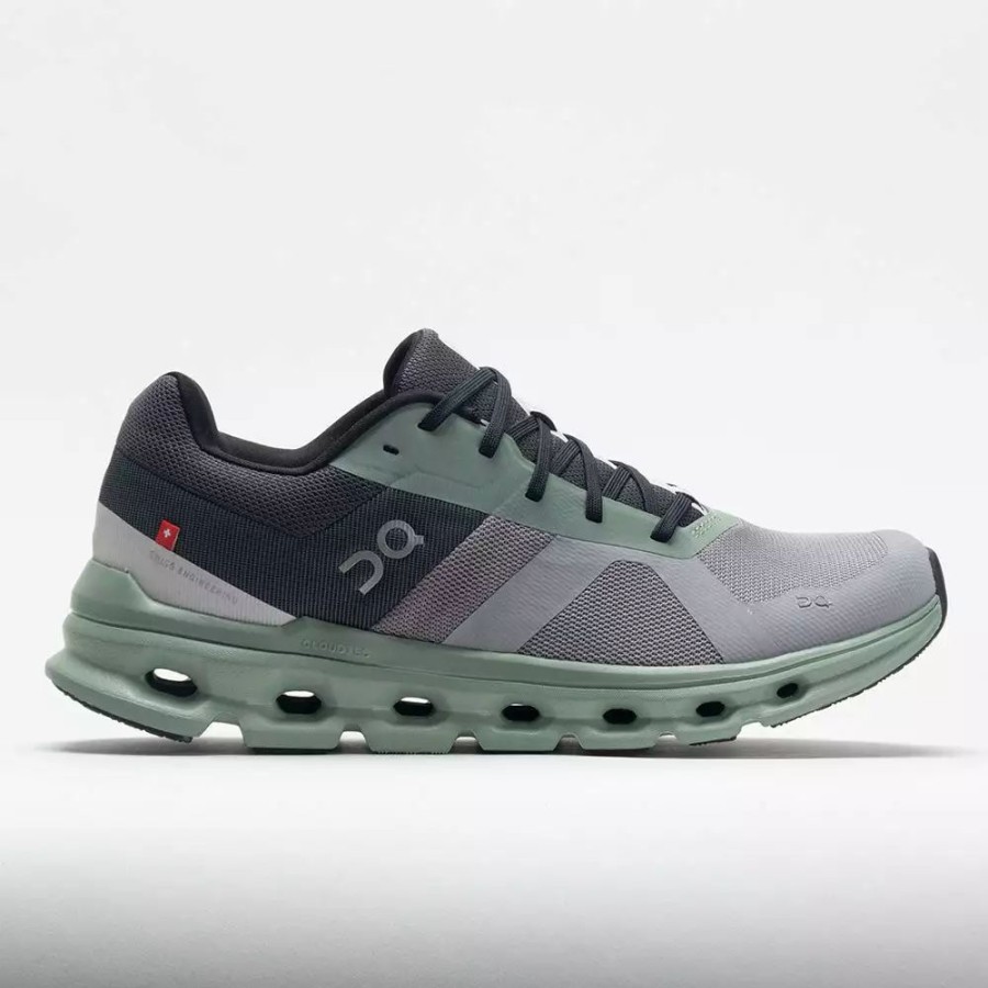 Running Shoes * | On Running On Cloudrunner Men'S Alloy/Moss