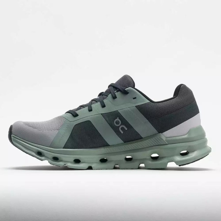 Running Shoes * | On Running On Cloudrunner Men'S Alloy/Moss