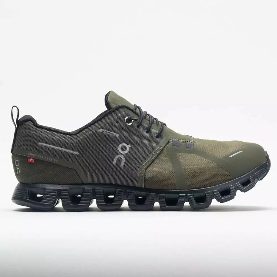 Running Shoes * | On Running On Cloud 5 Waterproof Men'S Olive/Black