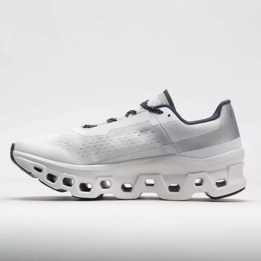 Running Shoes * | On Running On Cloudmonster Men'S Undyed White/White