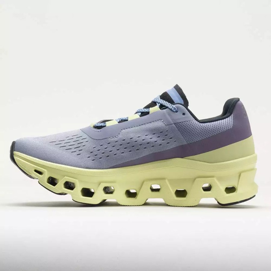 Running Shoes * | On Running On Cloudmonster Women'S Nimbus/Hay