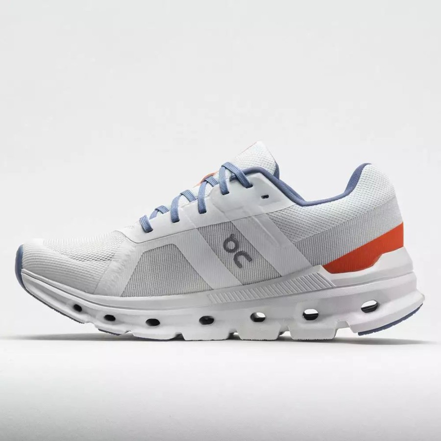 Running Shoes * | On Running On Cloudrunner Women'S Undyed White/Flame