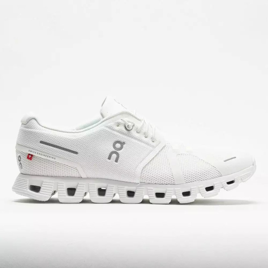 Running Shoes * | On Running On Cloud 5 Women'S All White