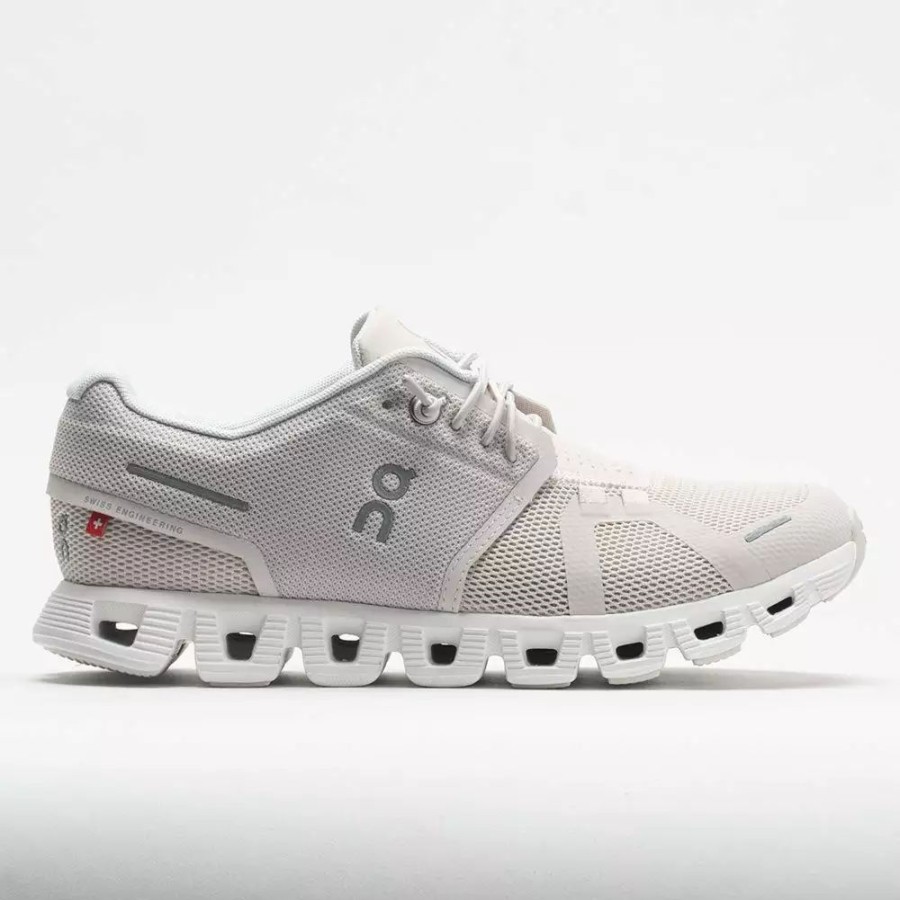 Running Shoes * | On Running On Cloud 5 Women'S Pearl/White