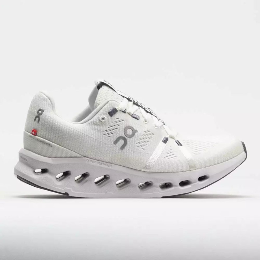 Running Shoes * | On Running On Cloudsurfer Women'S White/Frost