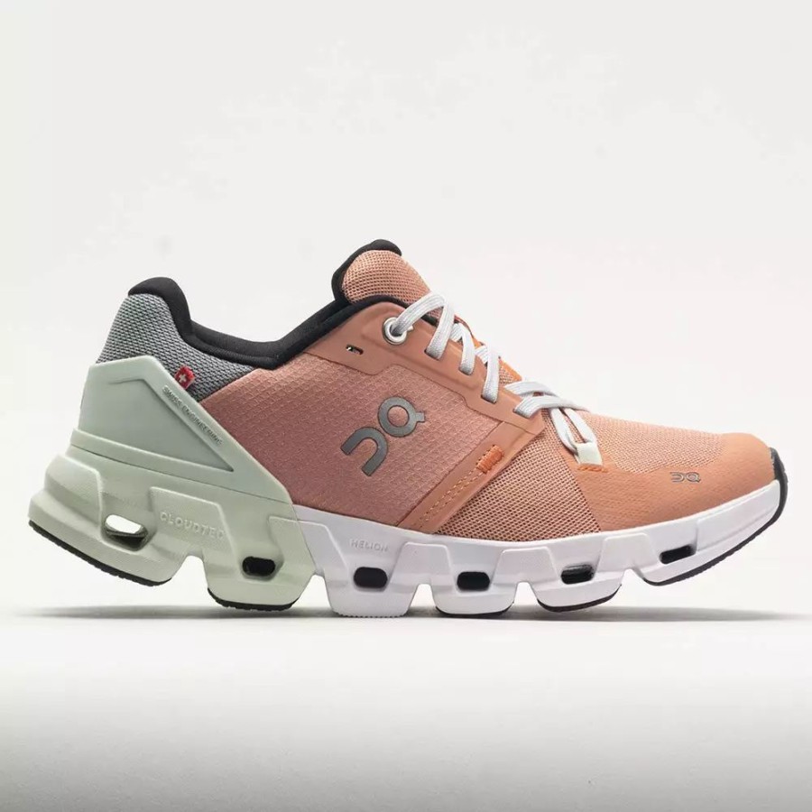 Running Shoes * | On Running On Cloudflyer 4 Women'S Peach/Aloe