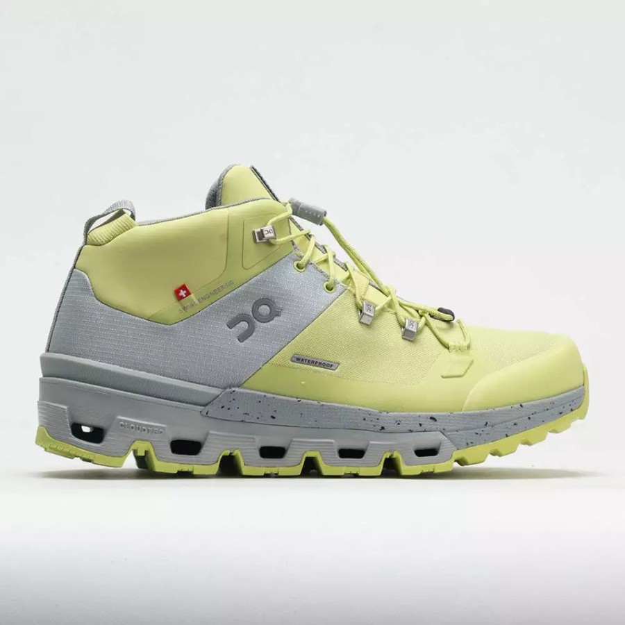 Hiking Shoes * | On Running On Cloudtrax Waterproof Men'S Glacier/Zest