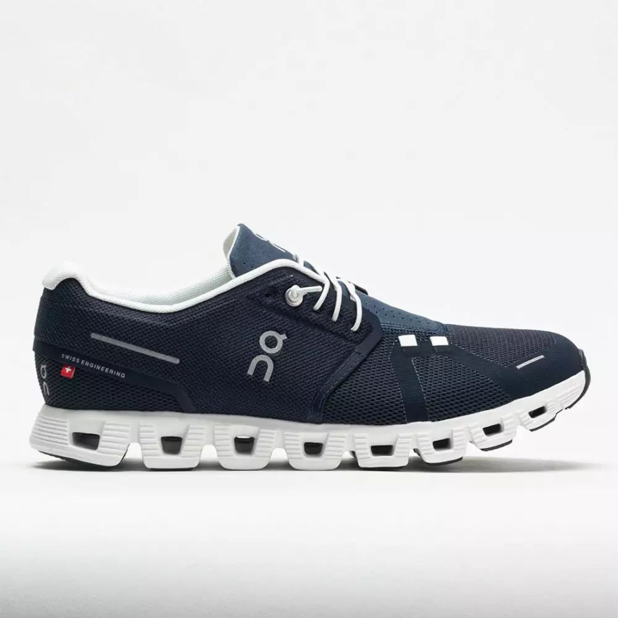 Running Shoes * | On Running On Cloud 5 Men'S Midnight/White