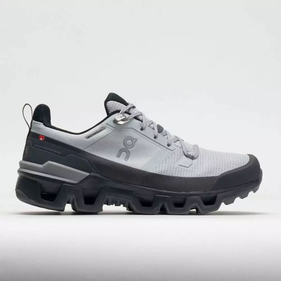 Hiking Shoes * | On Running On Cloudwander Waterproof Men'S Glacier/Eclipse