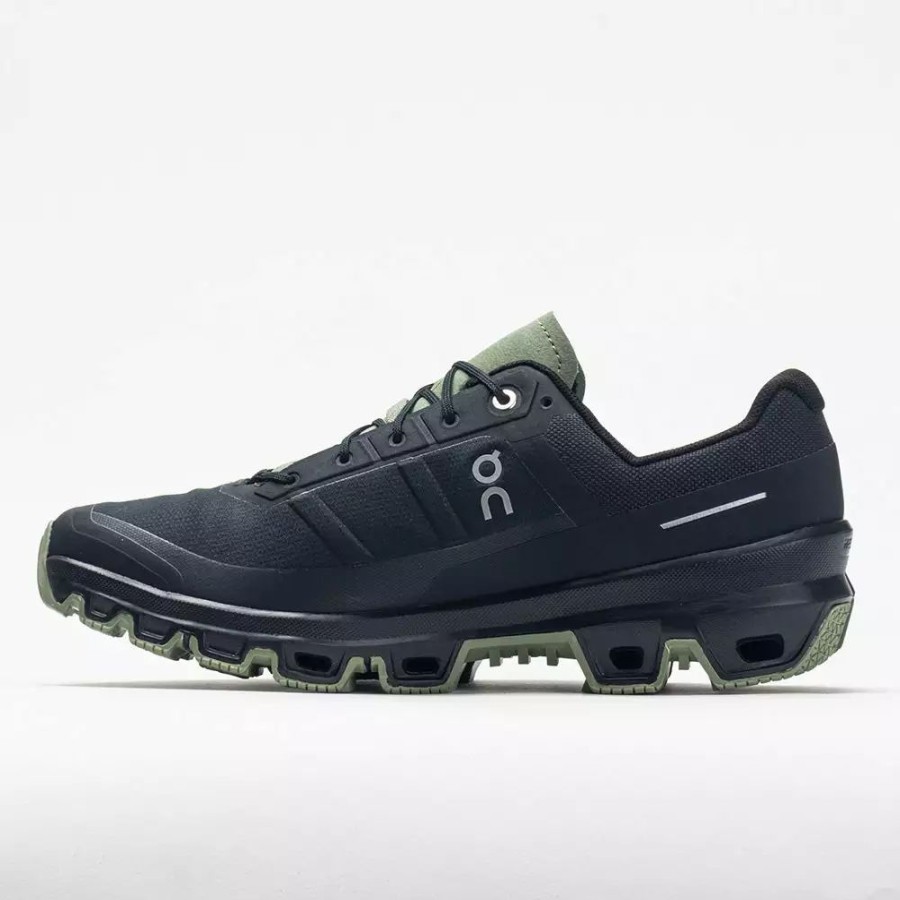 Trail Running Shoes * | On Running On Cloudventure Men'S Black/Reseda