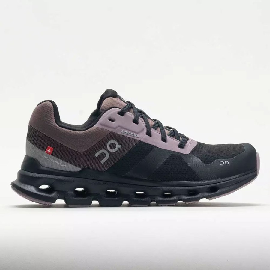 Running Shoes * | On Running On Cloudrunner Waterproof Women'S Black/Grape