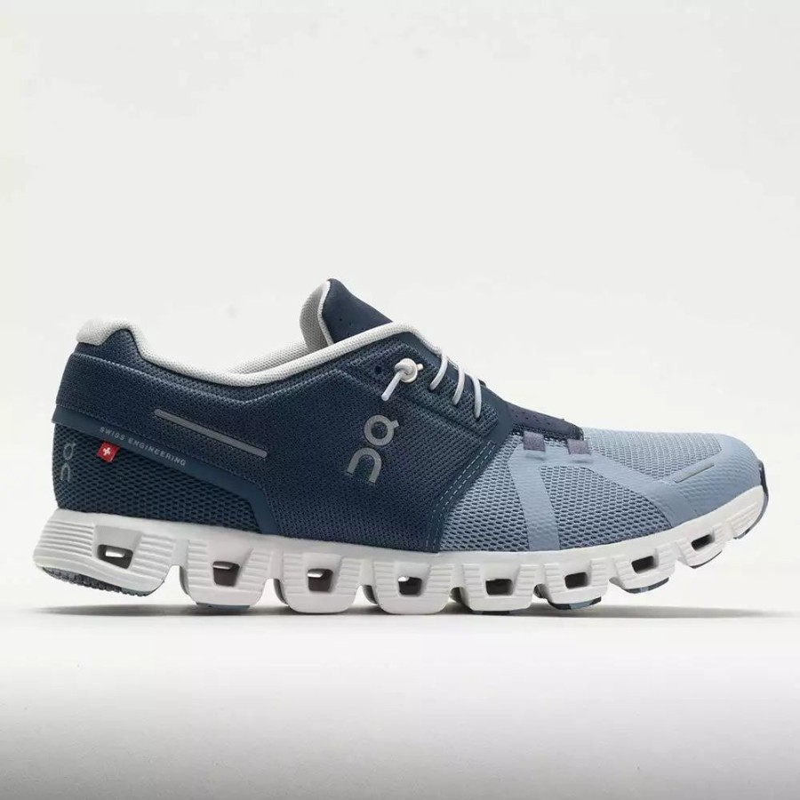 Running Shoes * | On Running On Cloud 5 Fuse Men'S Storm/Chambray