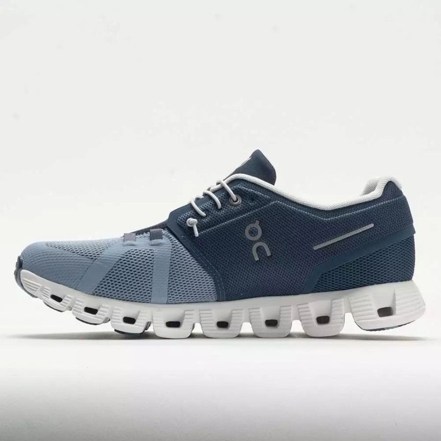 Running Shoes * | On Running On Cloud 5 Fuse Men'S Storm/Chambray