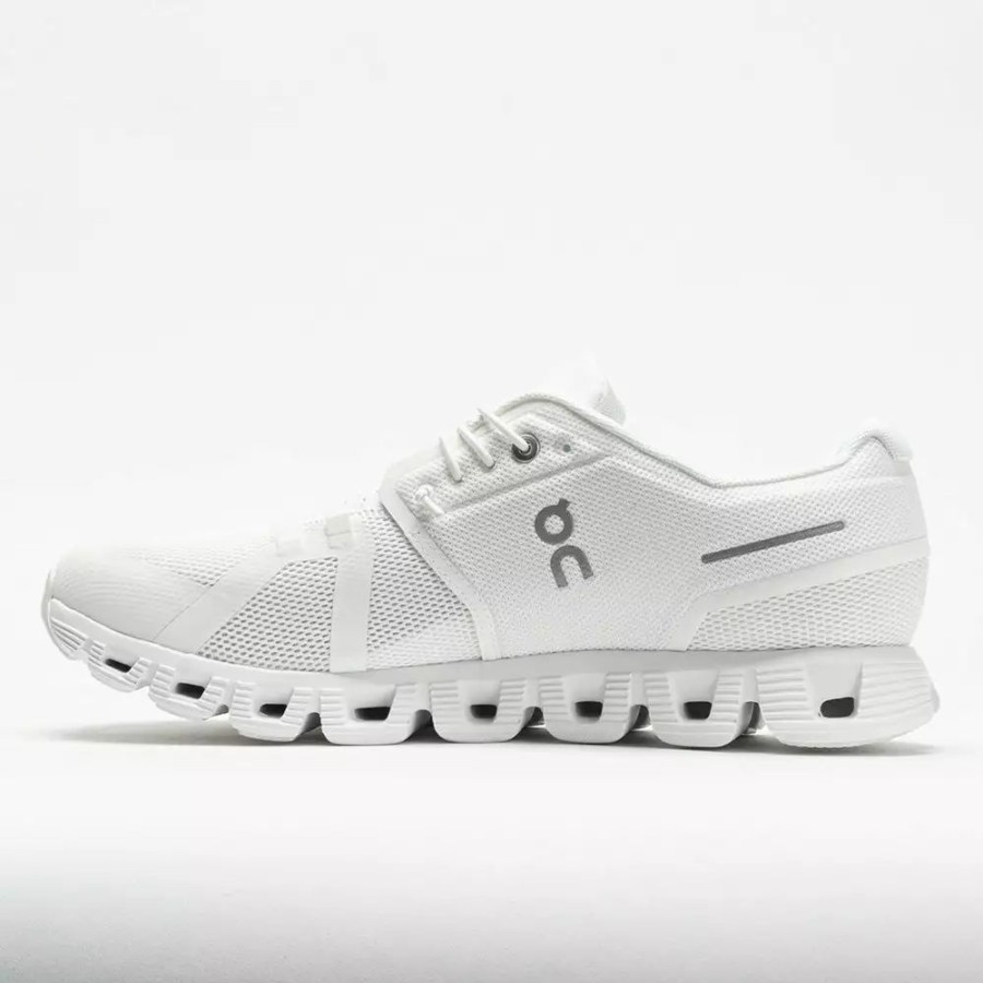 Running Shoes * | On Running On Cloud 5 Men'S All White