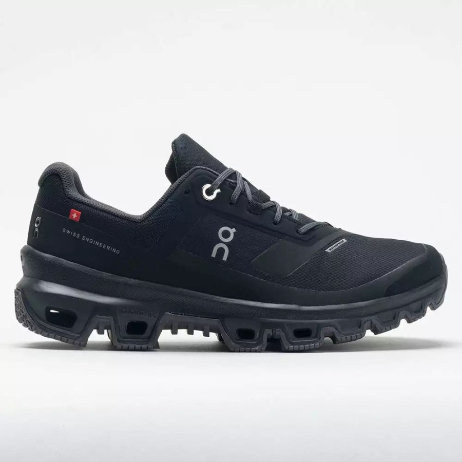 Trail Running Shoes * | On Running On Cloudventure Waterproof Men'S Black