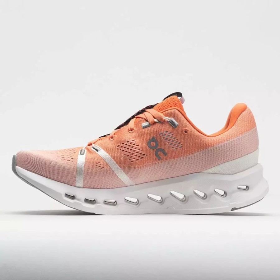 Running Shoes * | On Running On Cloudsurfer Men'S Flame/White