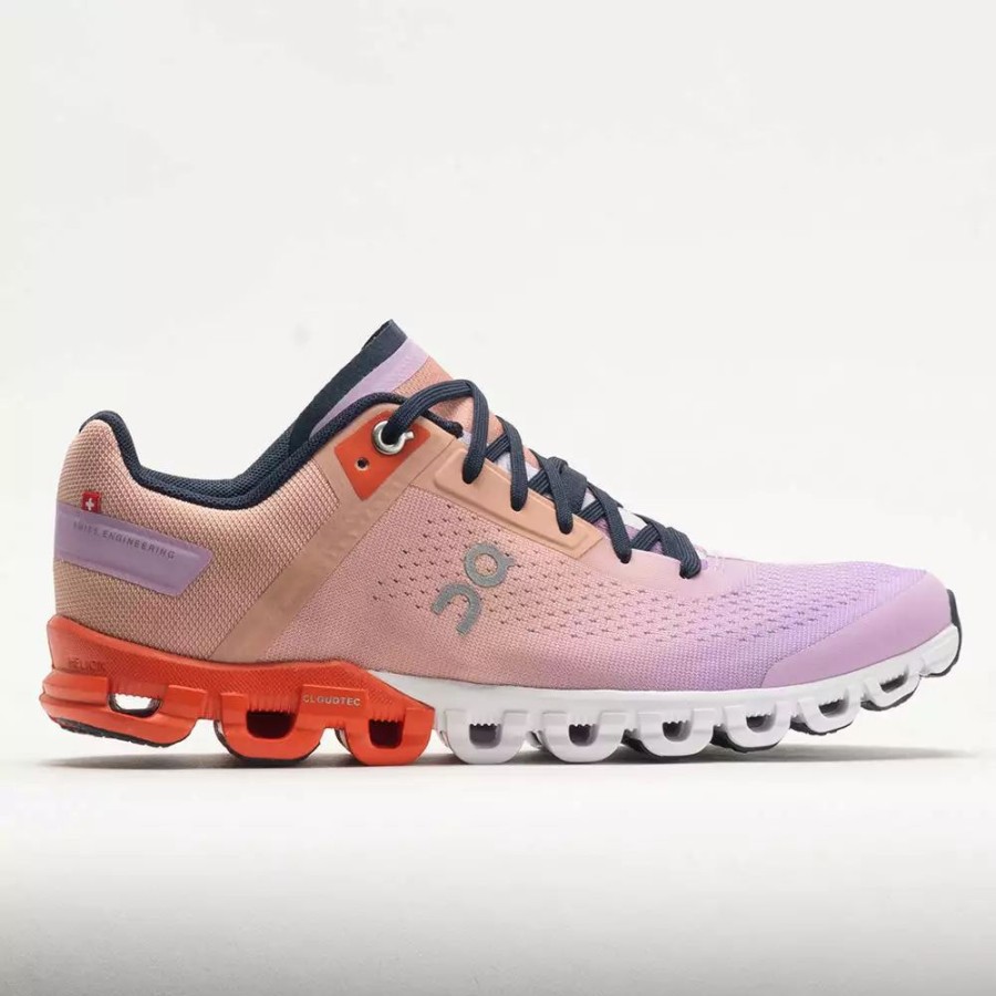 Running Shoes * | On Running On Cloudflow Women'S Rose/Fiji