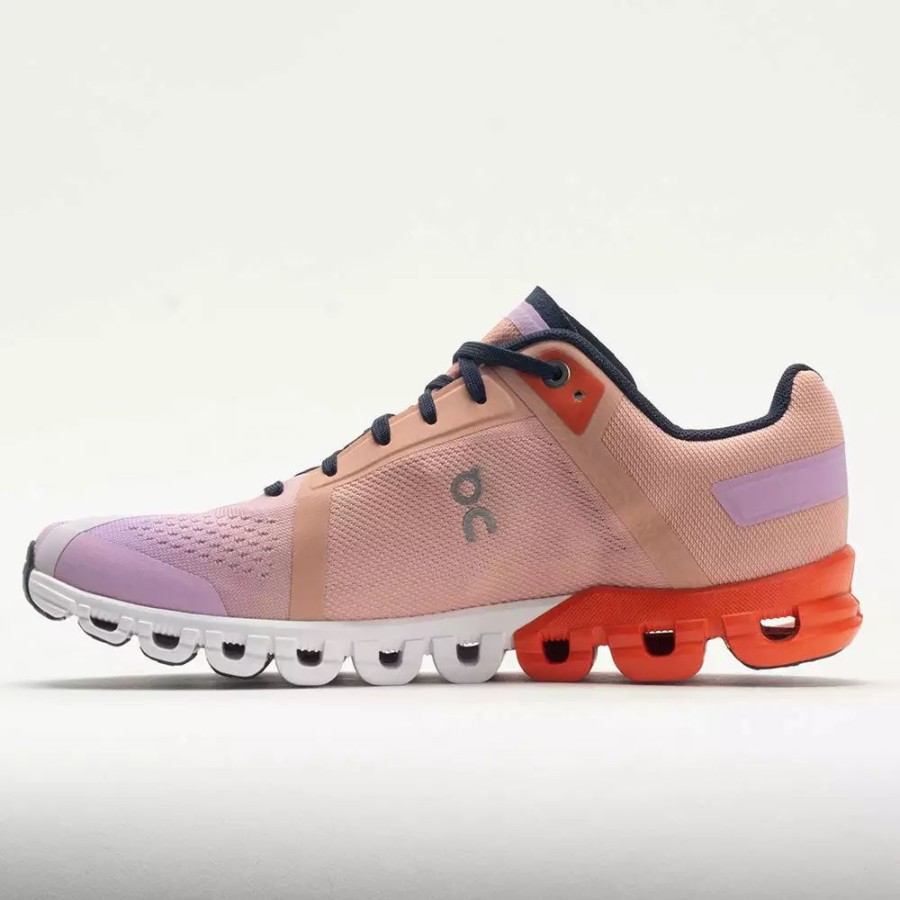 Running Shoes * | On Running On Cloudflow Women'S Rose/Fiji