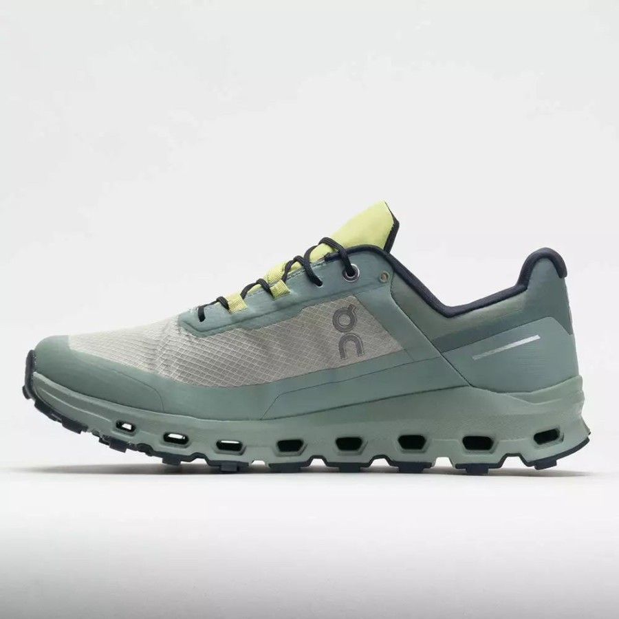 Trail Running Shoes * | On Running On Cloudvista Waterproof Men'S Chalk/Moss