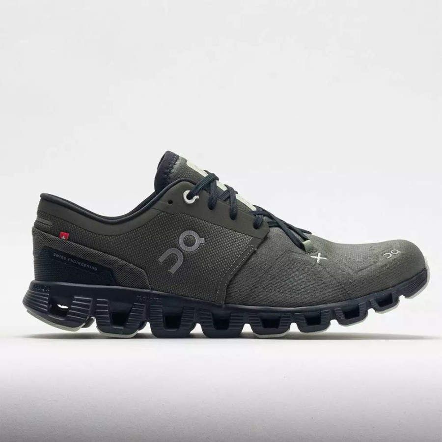 Running Shoes * | On Running On Cloud X 3 Men'S Olive/Reseda