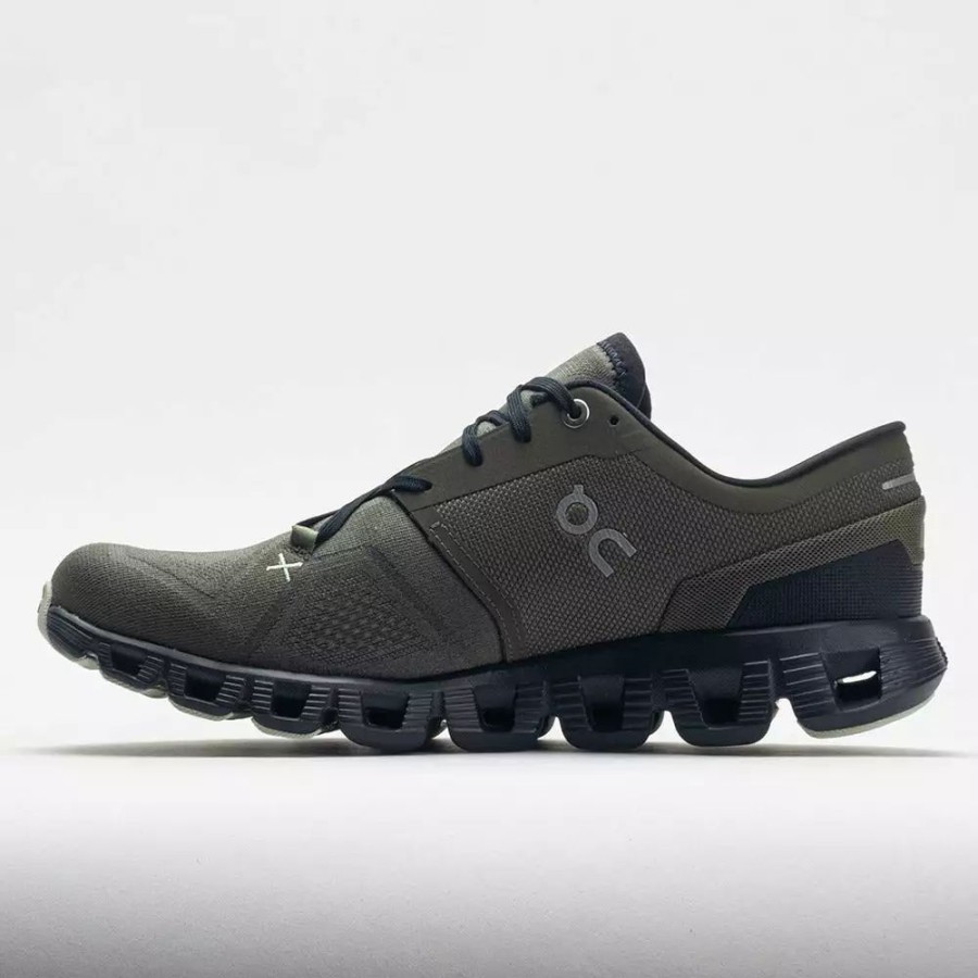 Running Shoes * | On Running On Cloud X 3 Men'S Olive/Reseda