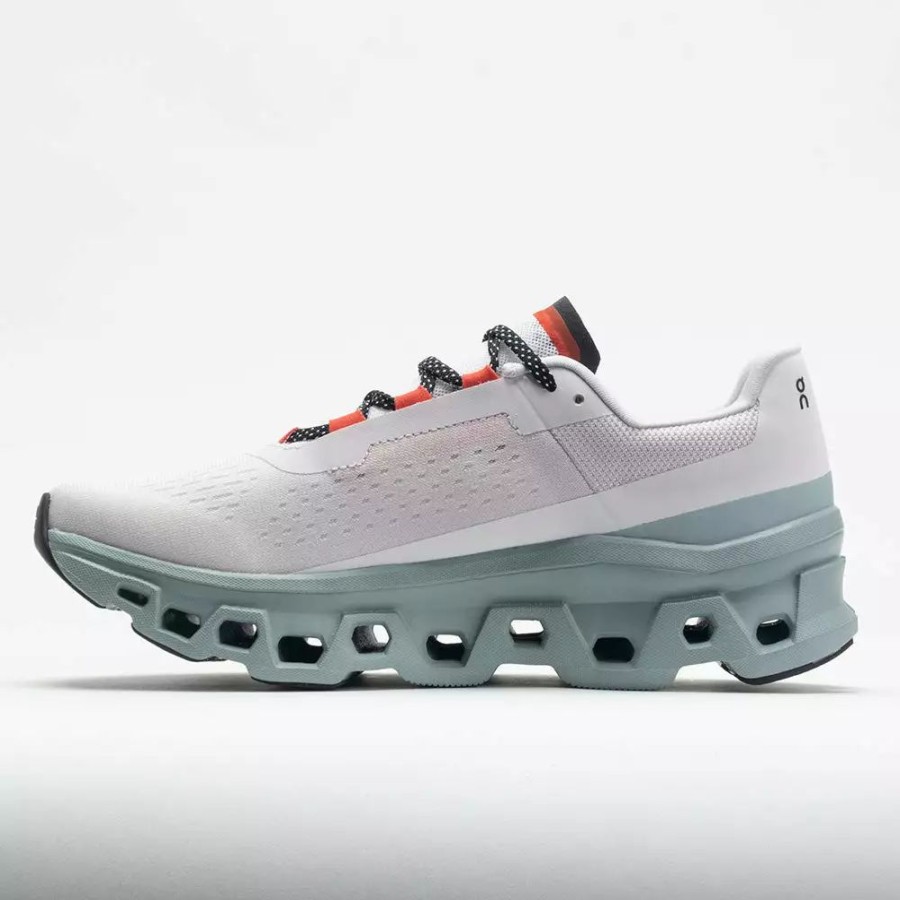 Running Shoes * | On Running On Cloudmonster Men'S Frost/Surf