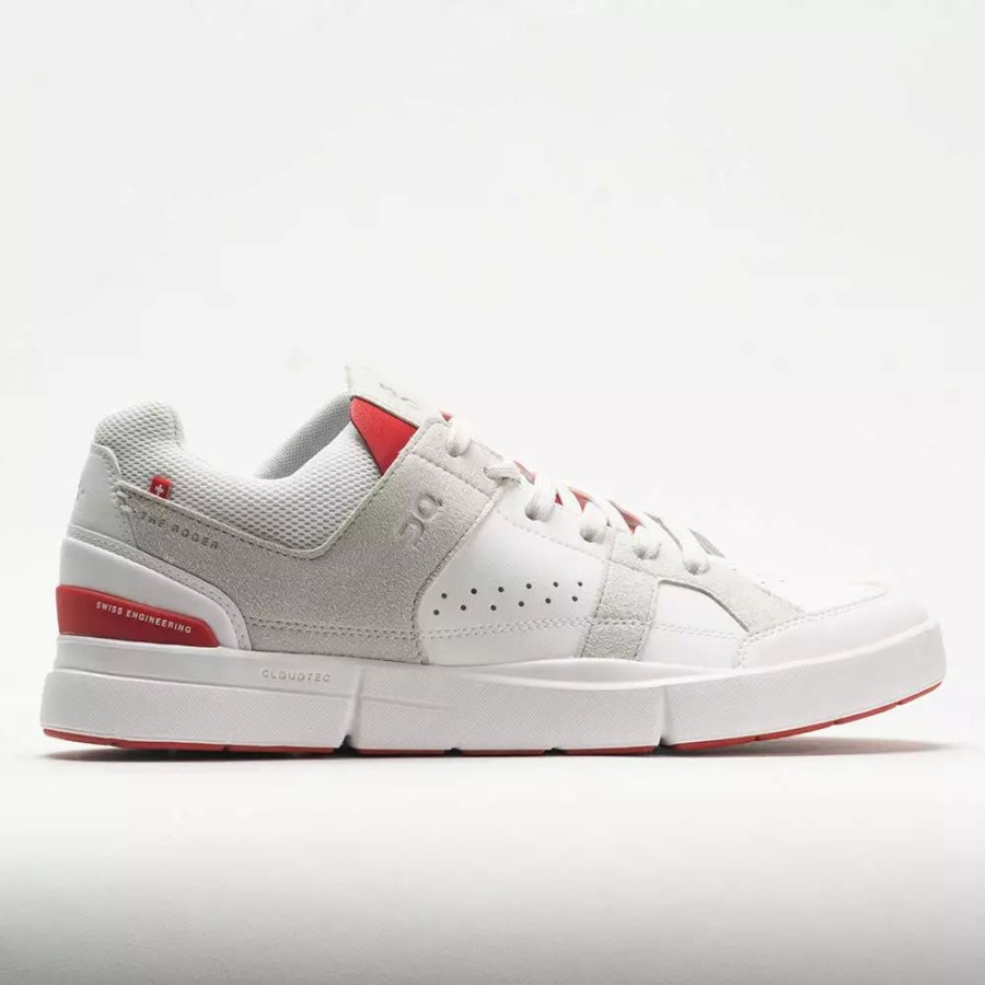 Lifestyle Sneakers * | On Running On The Roger Clubhouse Men'S White/Red